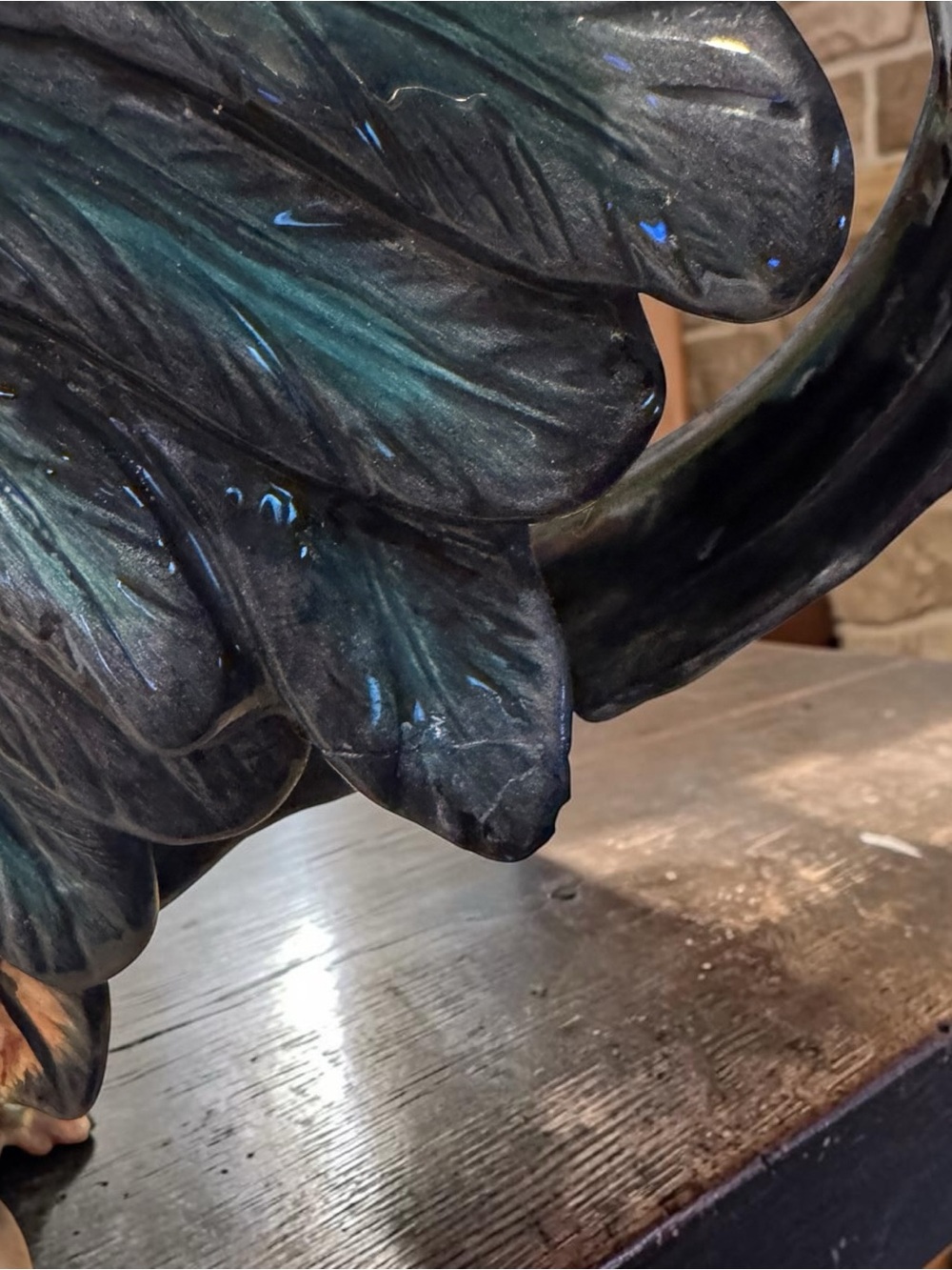 Ceramic Rooster Pitcher - Picture 7 of 7